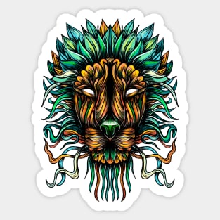 Lion color Sticker